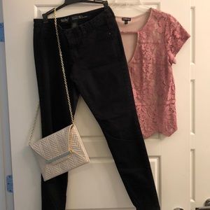 Mid Rise Black Jeggings